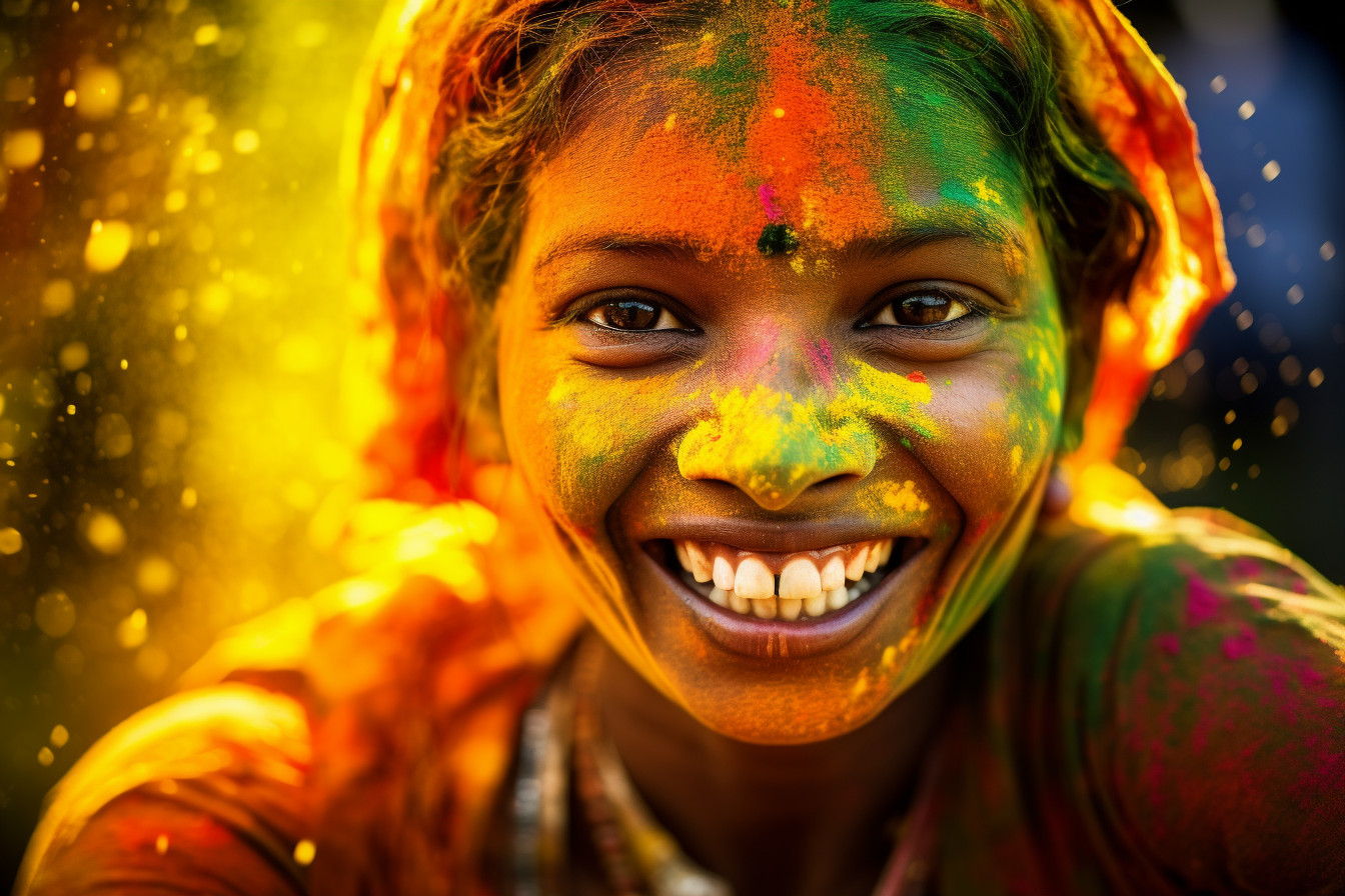 holi festival scene