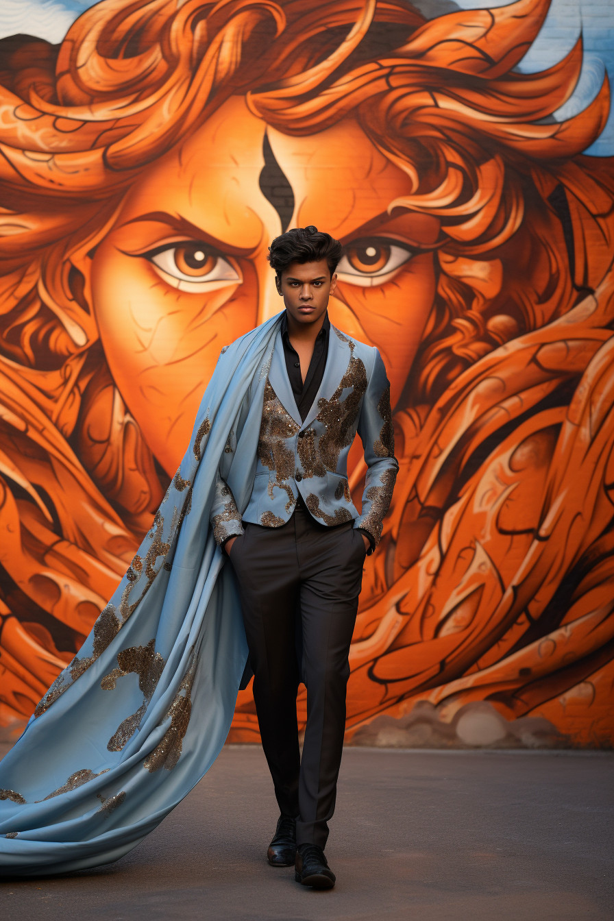 young-indian-man-in-traditional-attire-walking-on-jaipur-streets-free