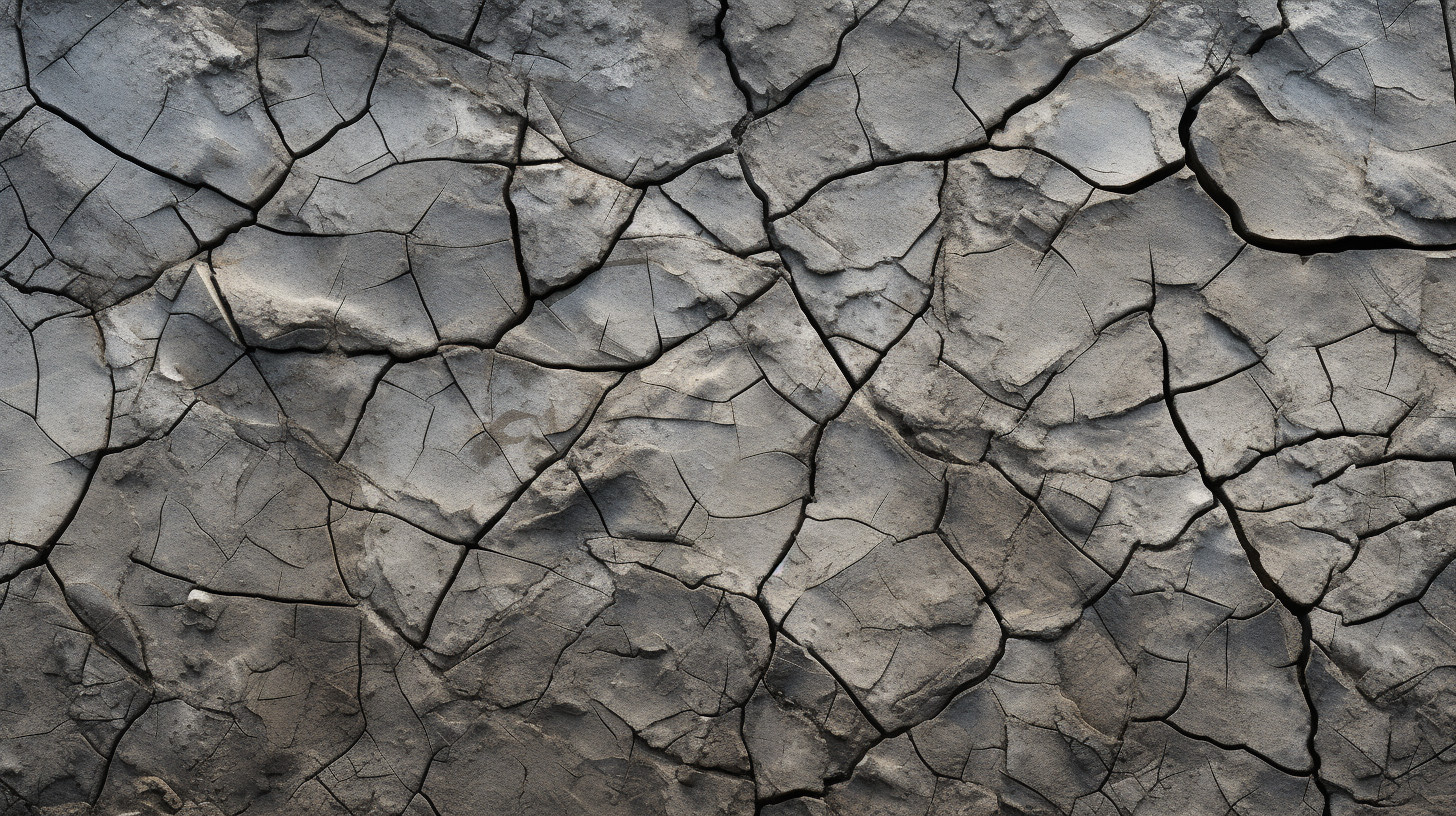 High-Resolution Image of Cracked Desert Ground under Harsh Midday ...