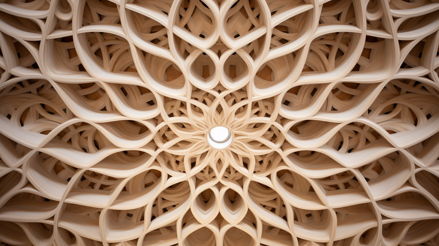 Intricate Architectural Ceiling Design in High-Resolution Photograph ...