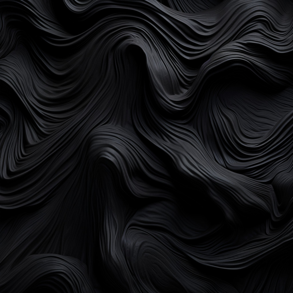 Luxurious and Mystical Black Abstract Art with Wavy Lines - Free Image ...